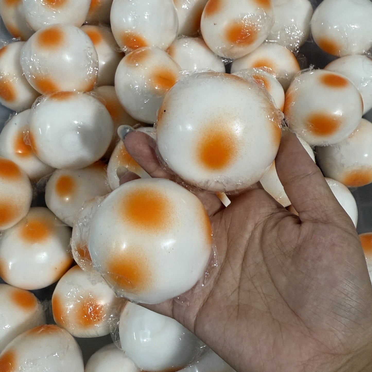 Crunchy Rice Cake Bead & Clay Base Stress Ball Squishy Stress Relief Decompression Toy – product image 2