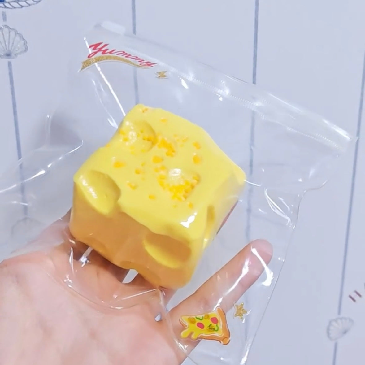 Handmade Silicone Cheese Stress Relief Squishy Toy – product image 4