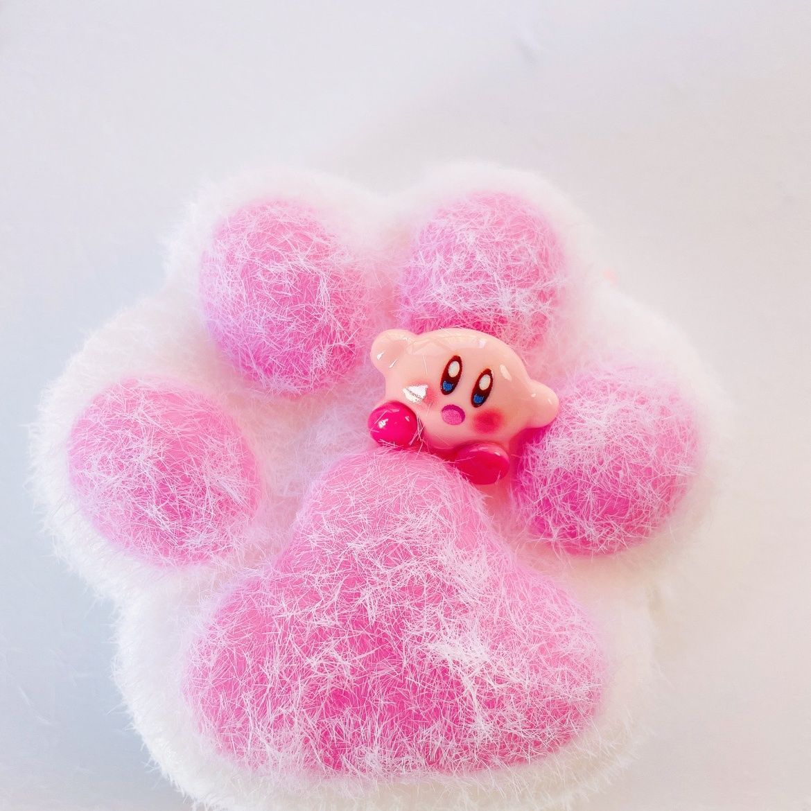 260g Handmade Silicone Cat's Paw Stress Relief Squishy Toy — pink & white / yellow & pink / pink & blue & More – product image 14