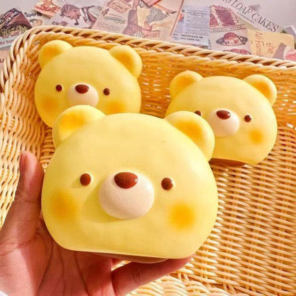 Slow Rising Squishy Bear Head Stress Relief Decompression Toy — 1pc Bear Head / 2pcs Bear Head