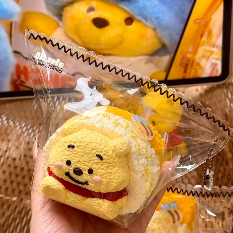 Handmade Teddy Bear Toast Taba Squishy Toy – product image 3