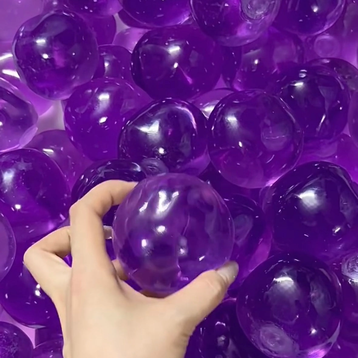 Vaseline Stress Ball Squishy Stress Relief Decompression Toy — Transparent / Lavender Purple / Lake Blue & More – product image 8
