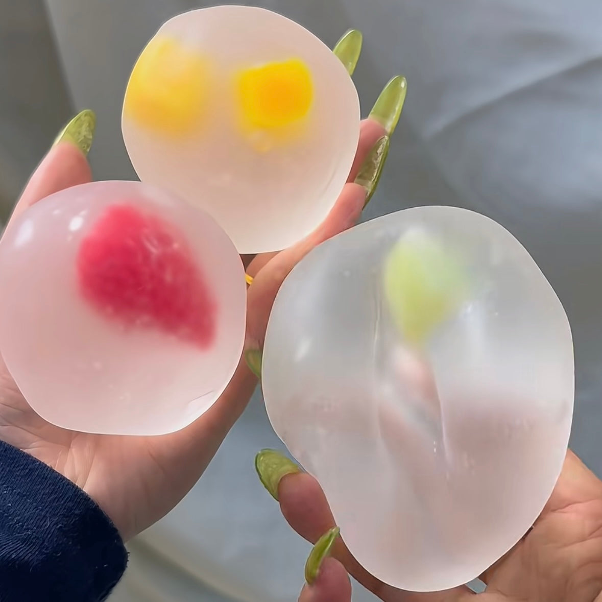 Strawberry Mochi / Mango Mochi / Green Watermelon Mochi Vaseline Stress Ball Squishy Stress Relief Decompression Toy – product image 3