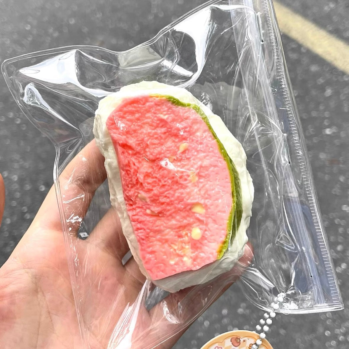 145g Handmade Silicone Creamy Guava Taba Squishy Toy – product image 2