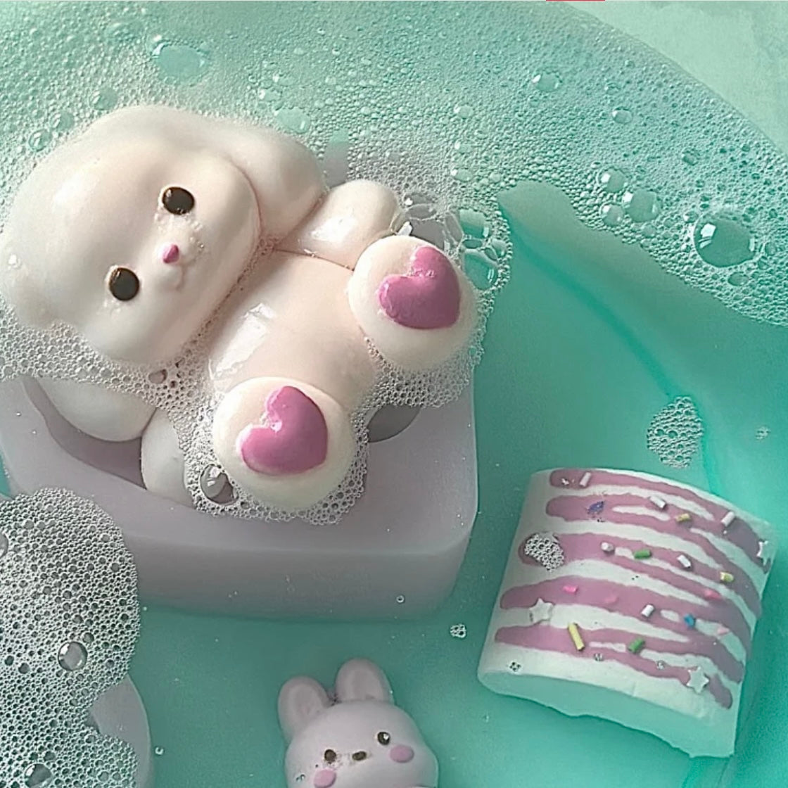 Handmade Silicone Rabbit Bunny Stress Relief Squishy Toy — without flocking / with flocking – product image 5