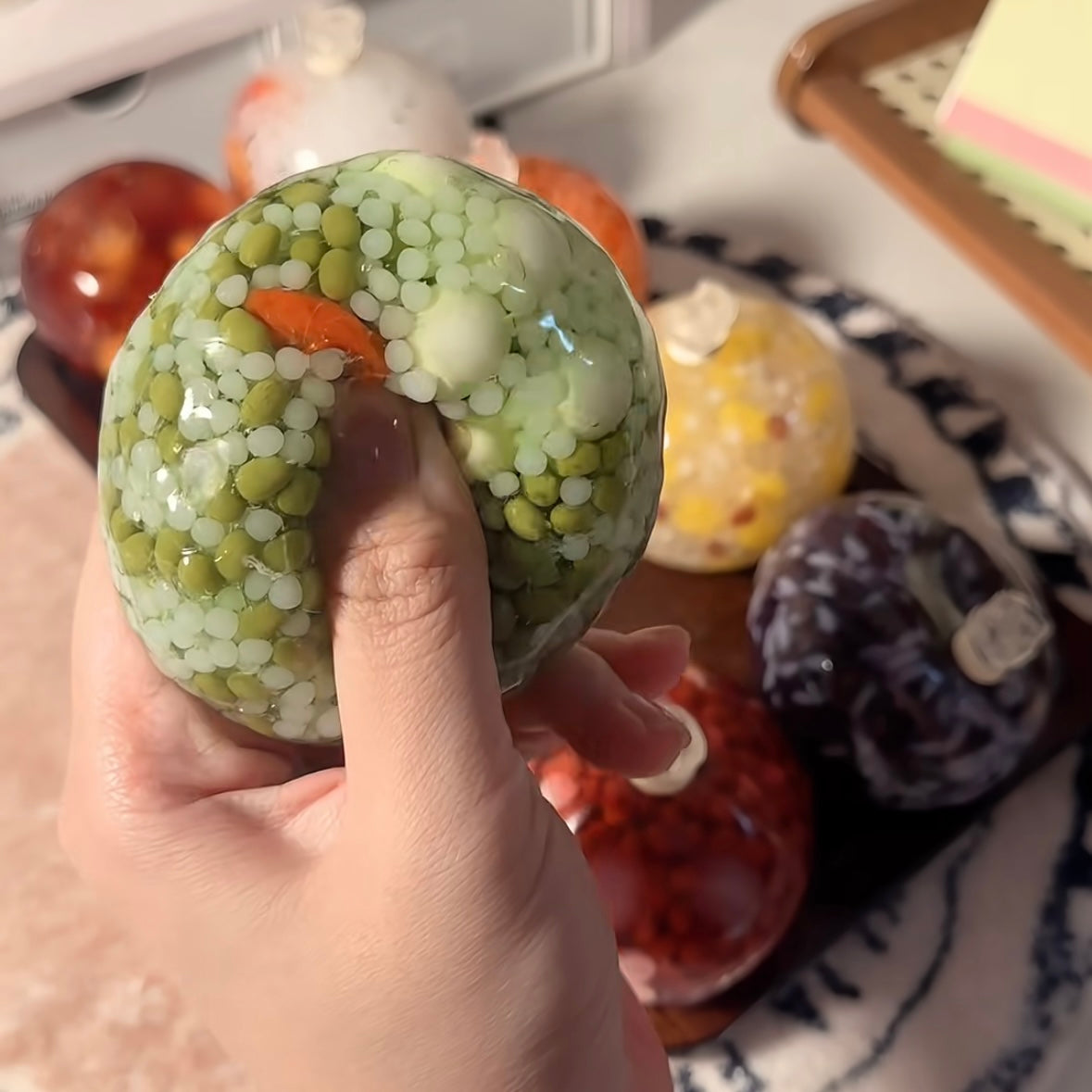 Rice Ball Collection Stress Ball Squishy Stress Relief Decompression Toy - Zip-tie Closure – product image 19