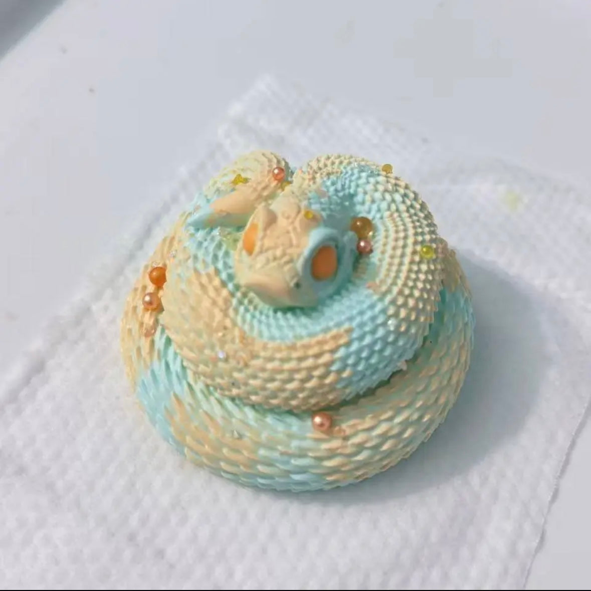 Handmade Circling Snake Taba Squishy Toy – product image 6