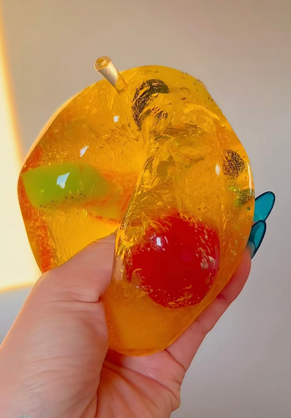 Vaseline Base Apple Shape Fruits Handmade Stress Balls – product image 3