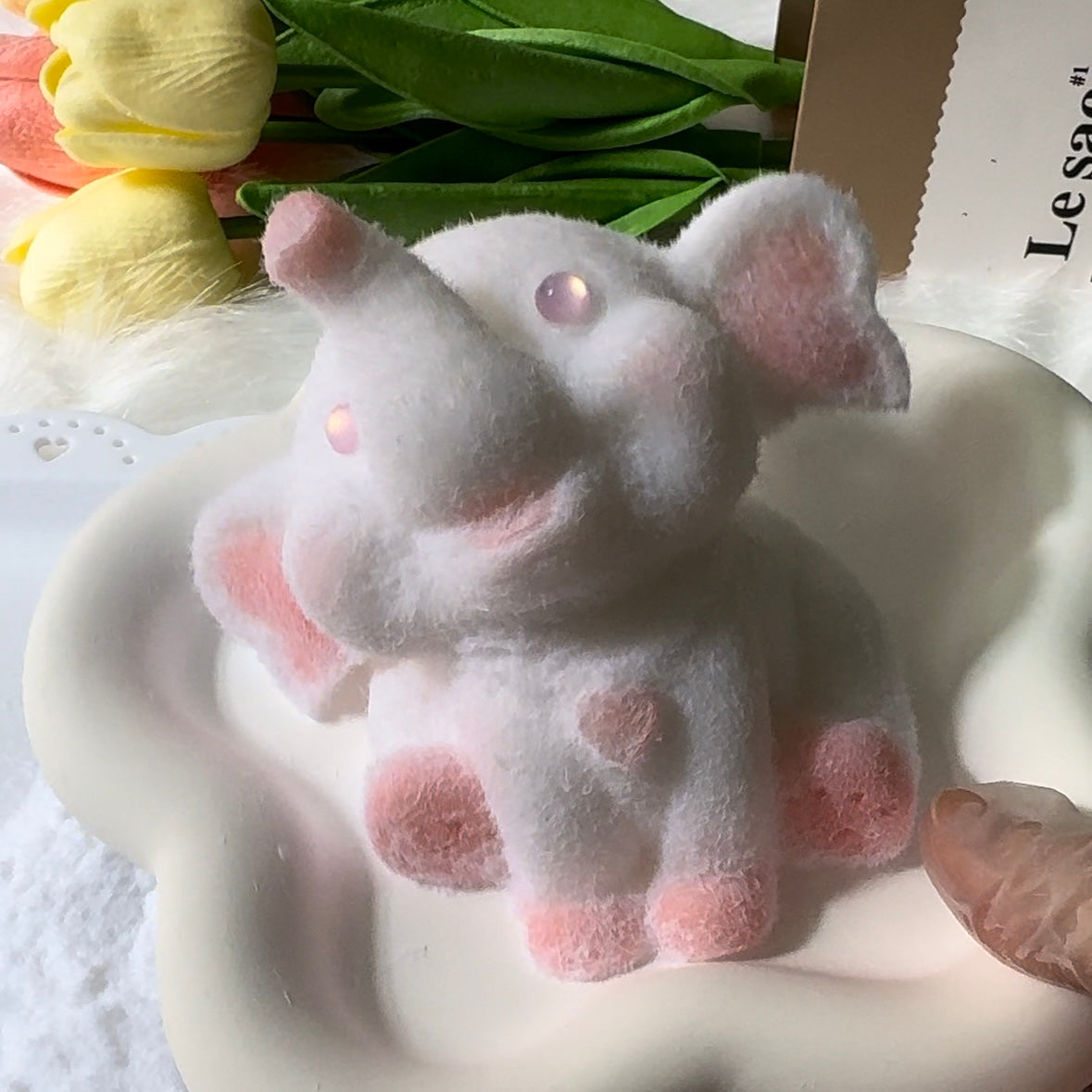 Handmade Elephant Taba Squishy Toy with Flocking（140g） – product image 7