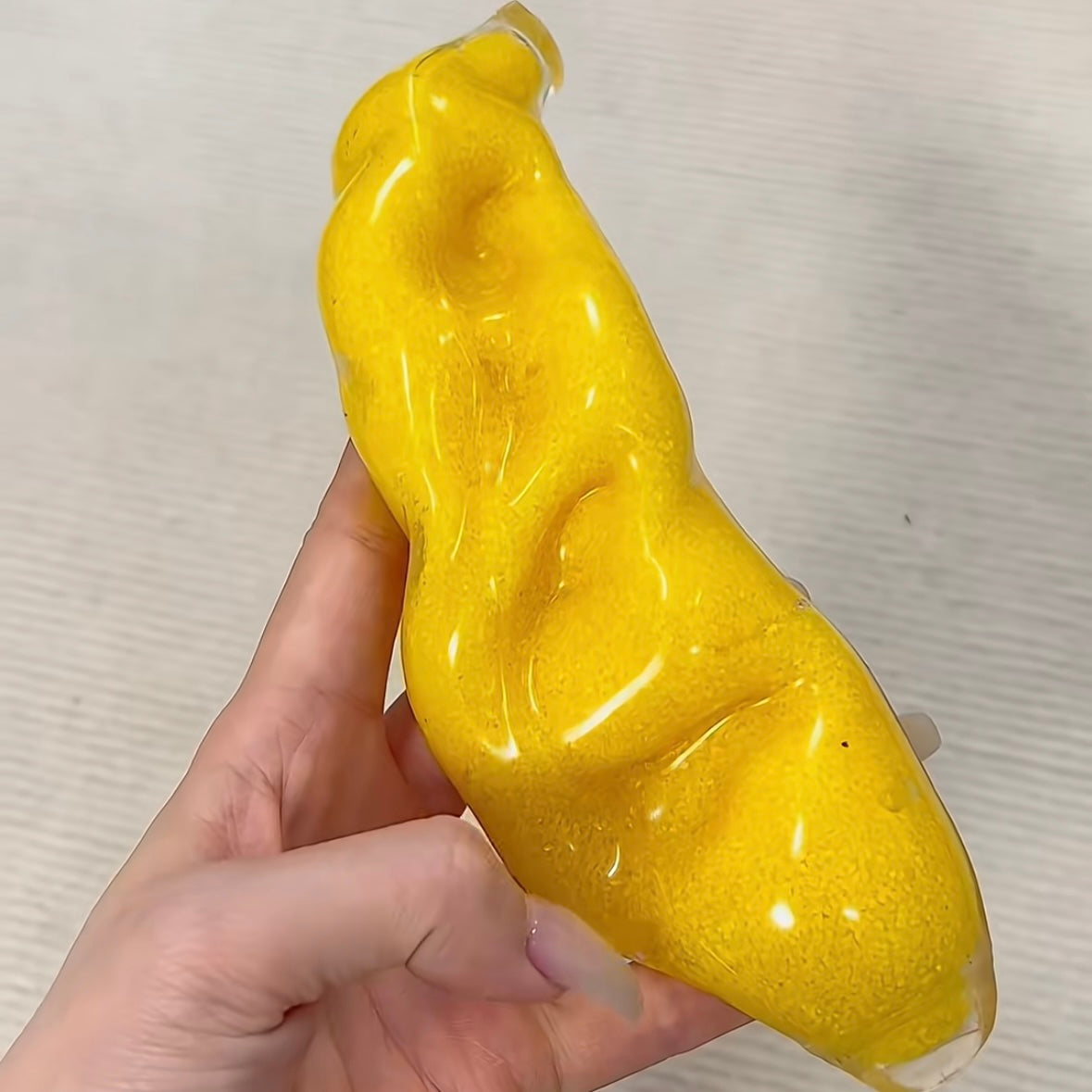 Crisp Satisfying Sound Yellow Banana Stress Ball Squishy Stress Relief Decompression Toy – product image 2