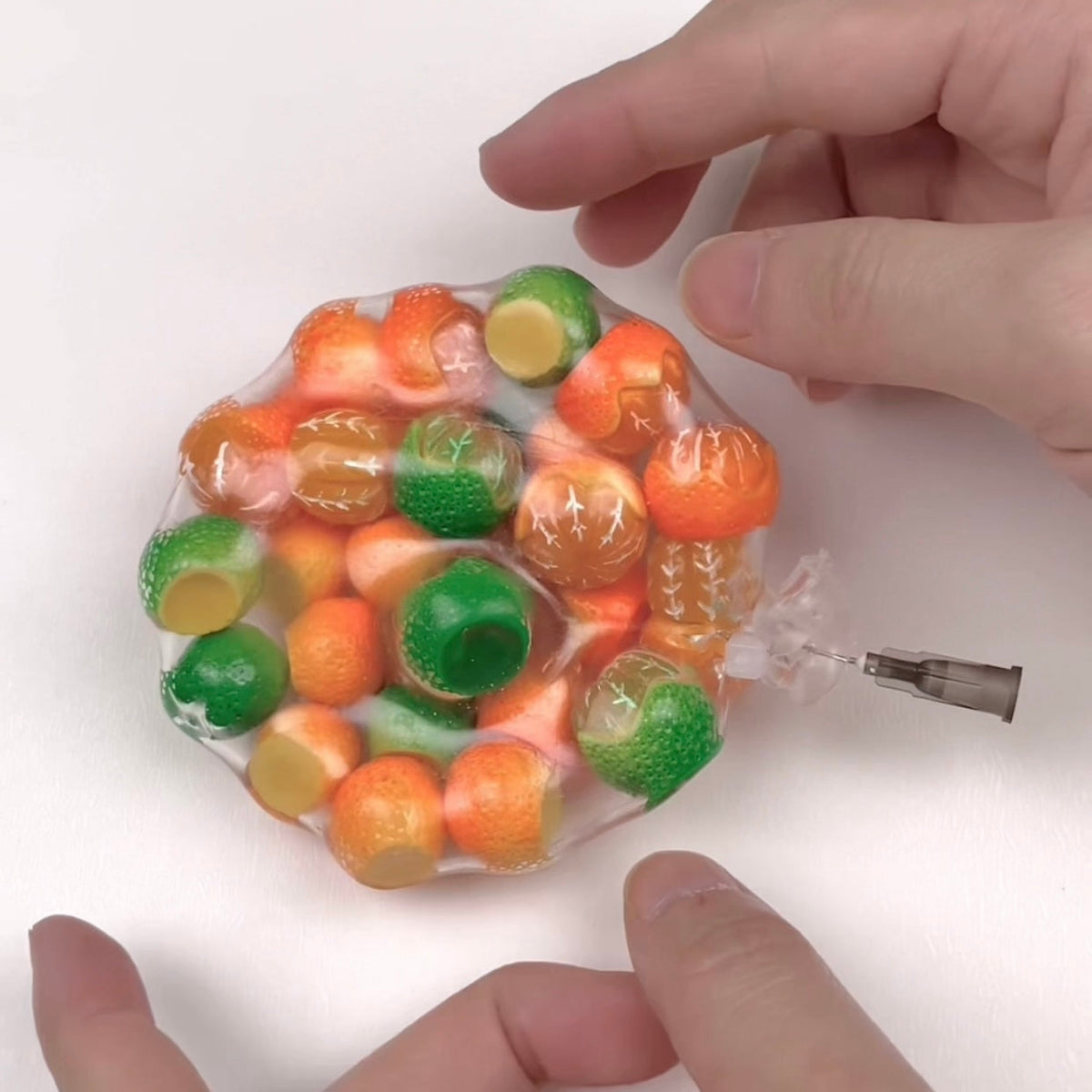 Orange Handmade Stress Balls – product image 3