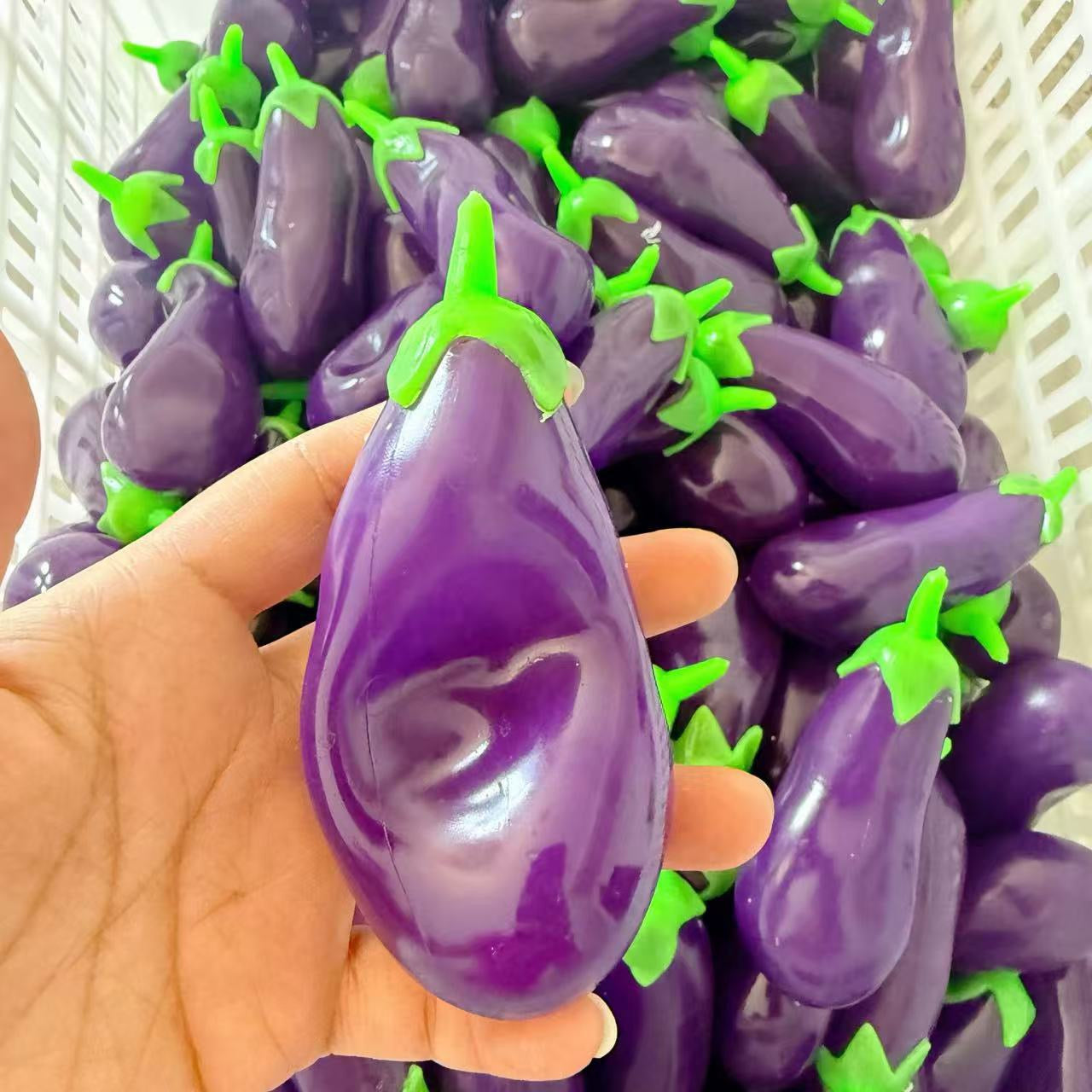 Vaseline Eggplant Handmade Stress Ball Stress Relief Decompression Toy – product image 2