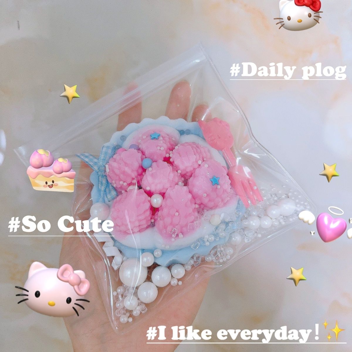 Handmade Silicone Raspberry Tart Stress Relief Squishy Toy – product image 8