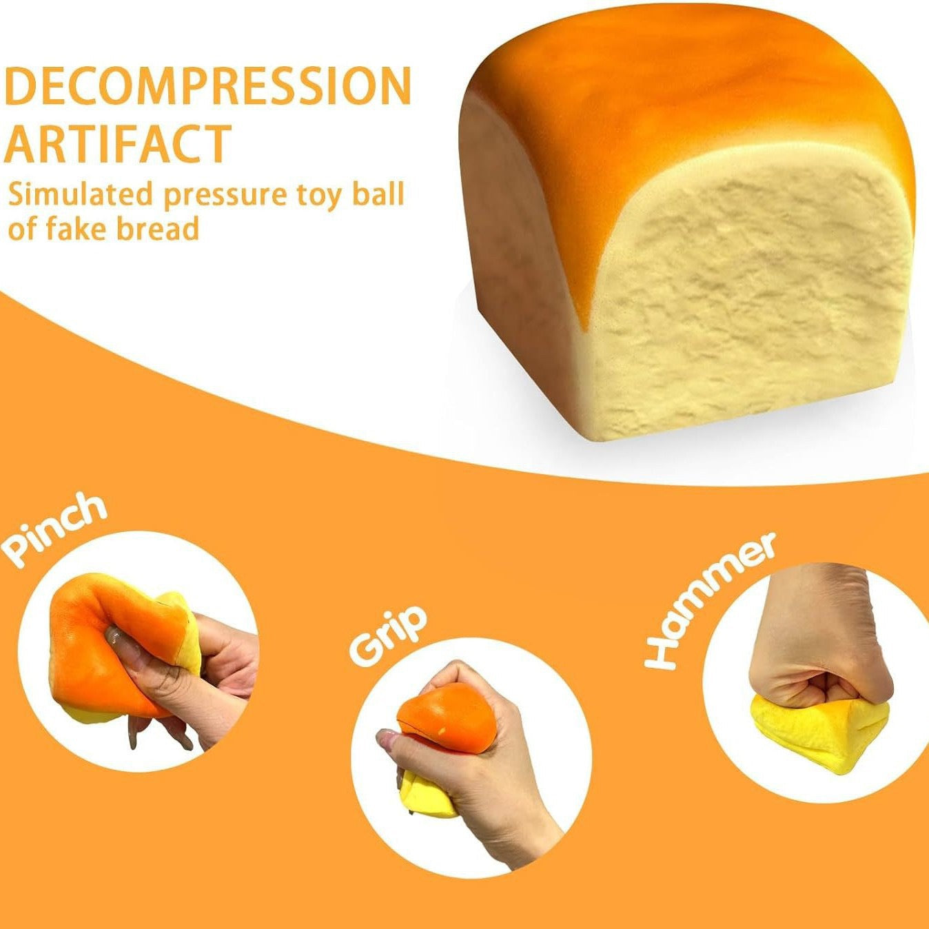 Slow Rising Squishy Hawaiian Bread Stress Relief Decompression Toy – product image 3