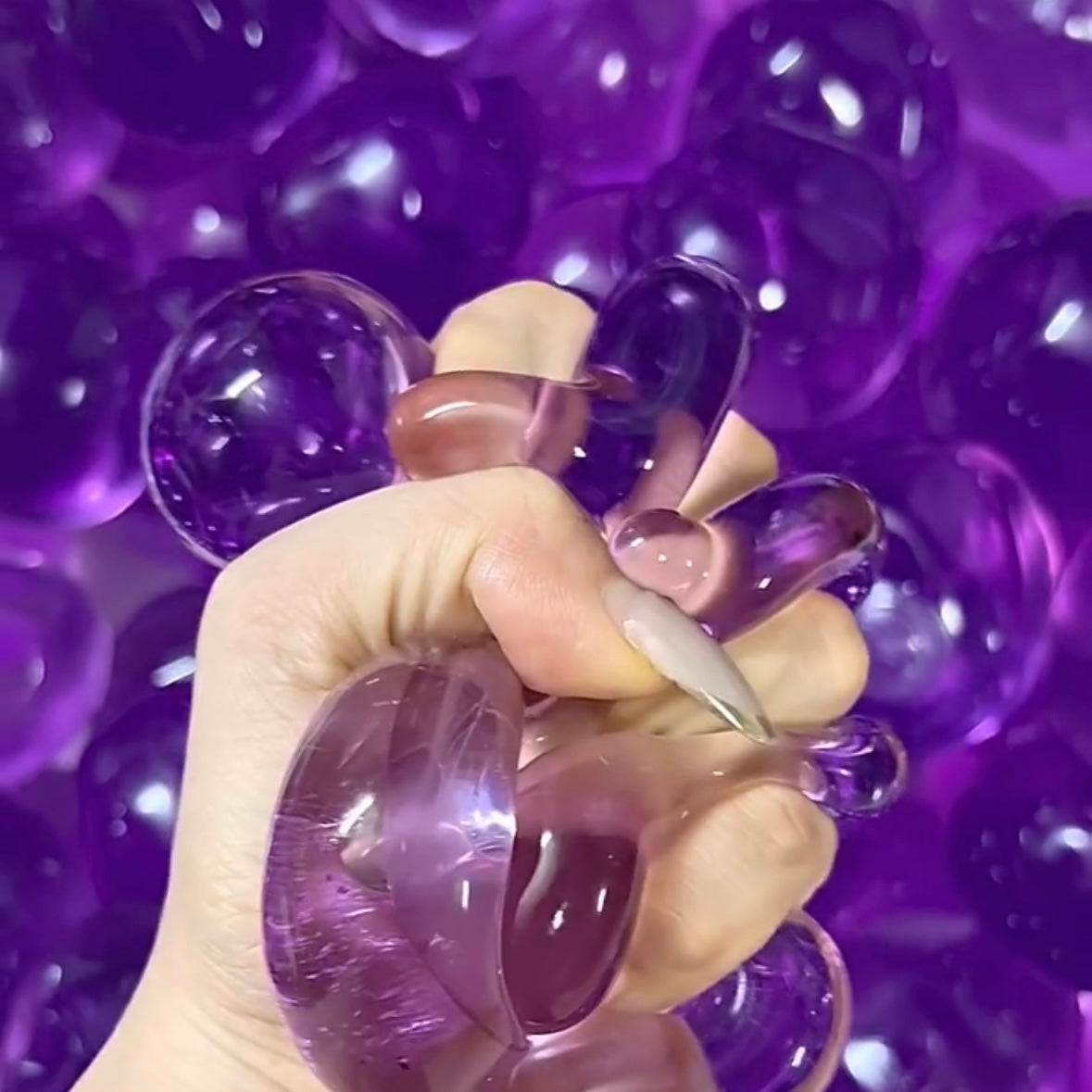 Vaseline Stress Ball Squishy Stress Relief Decompression Toy — Transparent / Lavender Purple / Lake Blue & More – product image 10