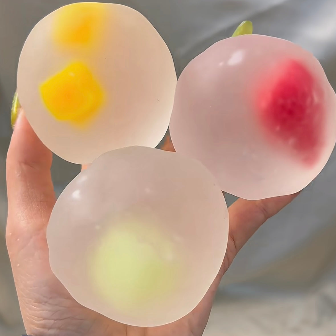 Strawberry Mochi / Mango Mochi / Green Watermelon Mochi Vaseline Stress Ball Squishy Stress Relief Decompression Toy – product image 4