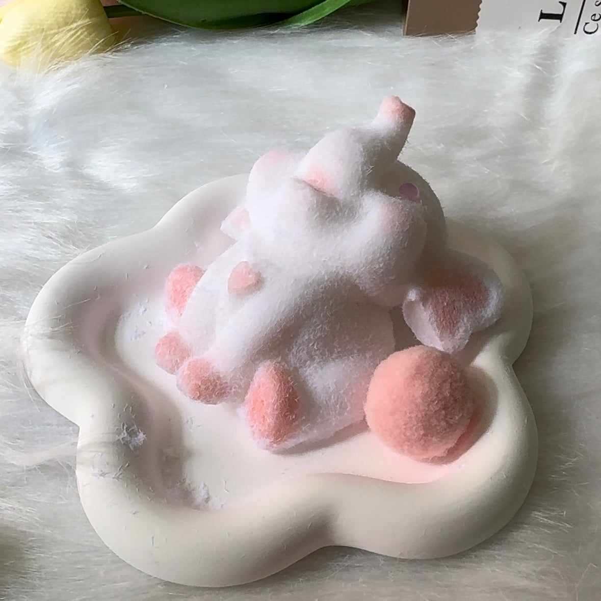 Handmade Elephant Taba Squishy Toy with Flocking（140g） – product image 3