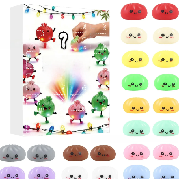 Steamed Bun Squishy Fidget Toy Set – product image 19