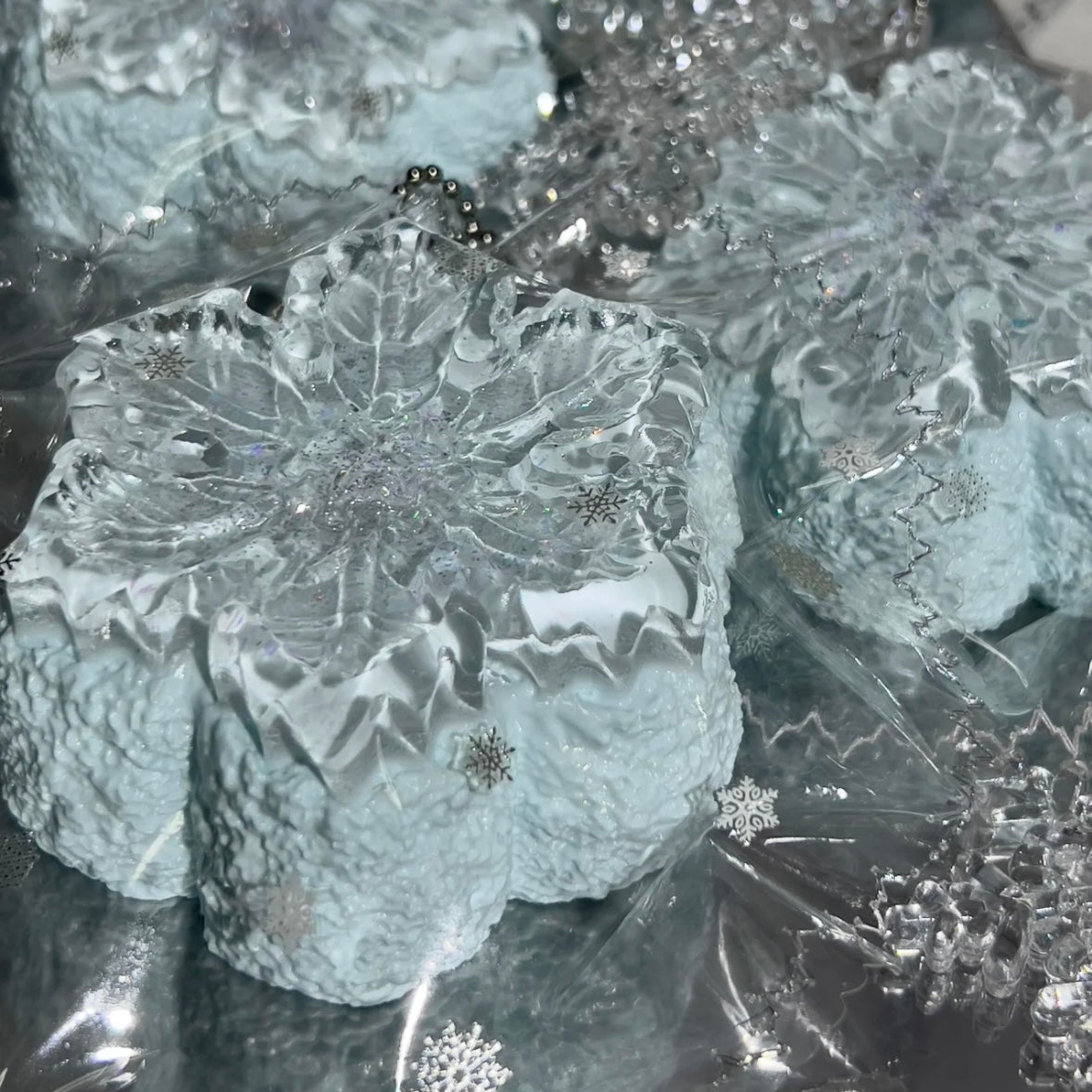 Transparent Snowflower Taba Squishy Toy – product image 4