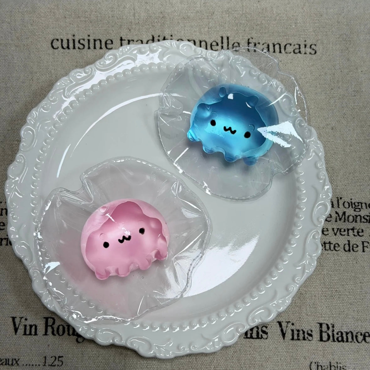 Handmade Transparent Mini Octopus Jellyfish Taba Squishy Toy – product image 2