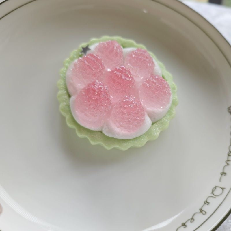 Transparent Strawberry Tart Taba Squishy Toy – product image 5