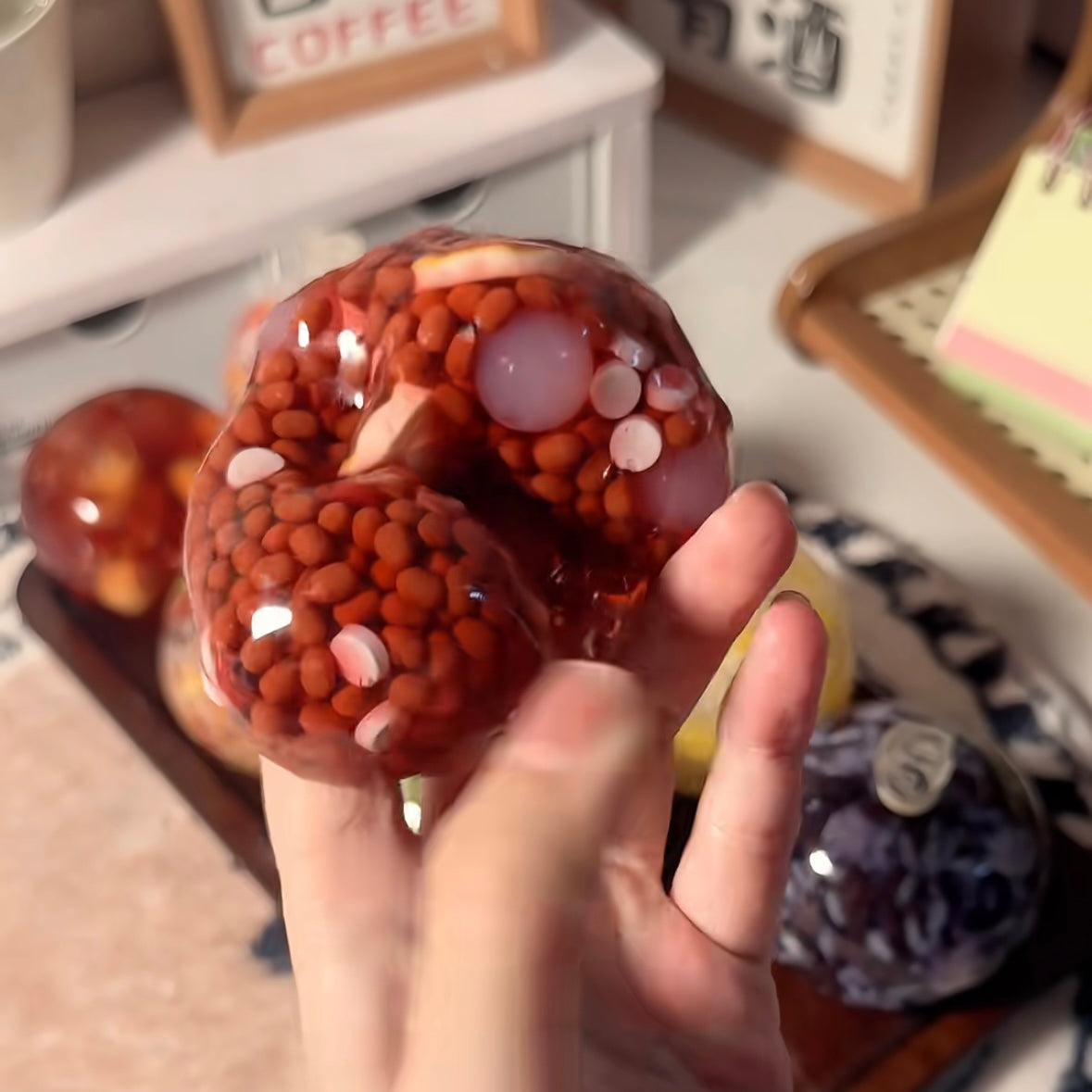 Rice Ball Collection Stress Ball Squishy Stress Relief Decompression Toy - Zip-tie Closure – product image 17