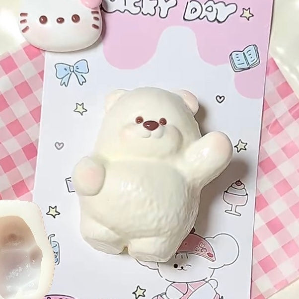 Handmade Cute Beckoning Bear Taba Squishy Toy – product image 2