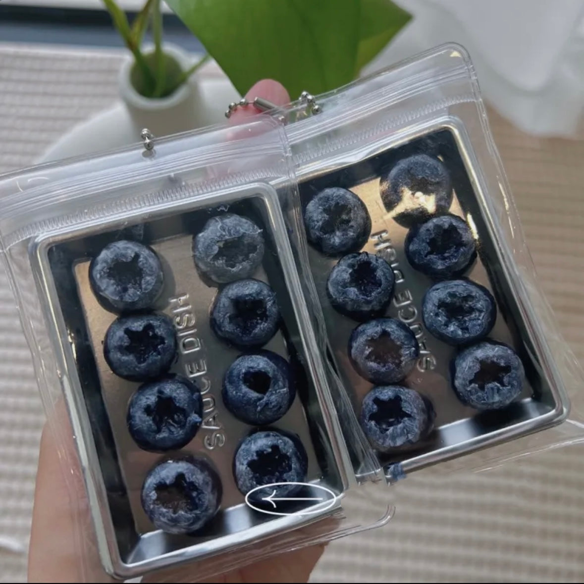 8pcs Handmade Silicone Mini Blueberry Taba Squishy Toy – product image 2