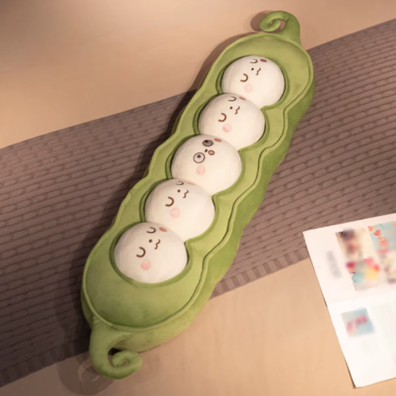 Edamame Body Pillow - Long Soft Pea Pod Plush Cushion, 35-47" | 90-120 cm — image 11