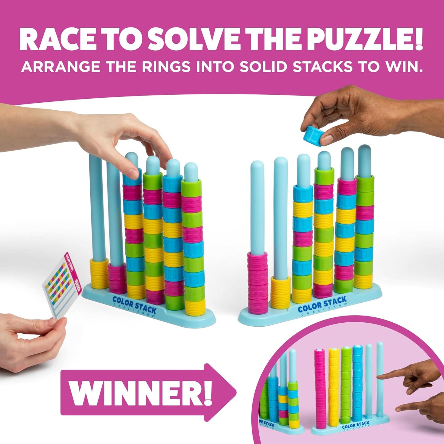 Color Stack Challenge Matching Puzzle Game