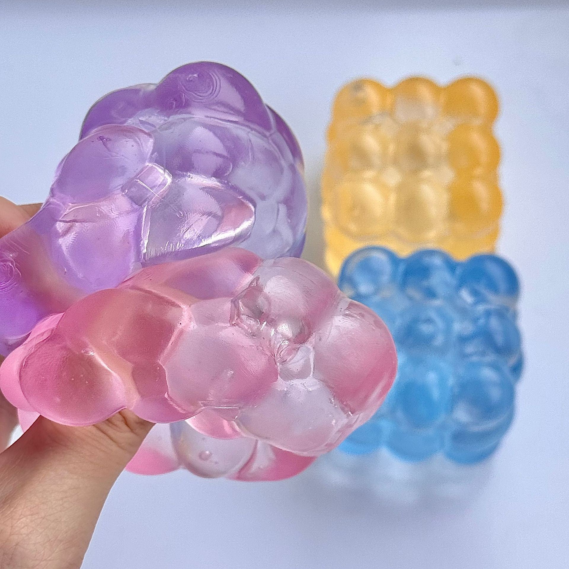 5cm Cube Stress Ball Jelly Ball Squishy Stress Relief Decompression Toy – product image 3