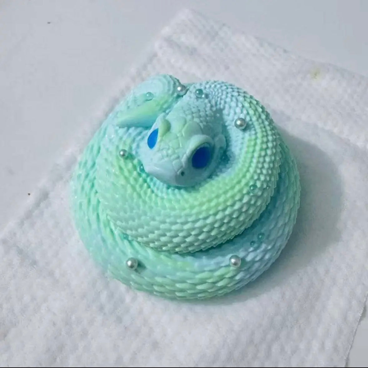 Handmade Circling Snake Taba Squishy Toy – product image 8