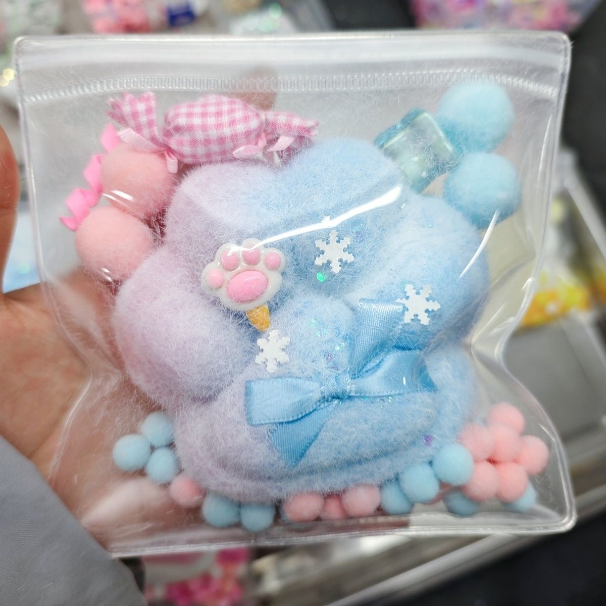 260g Handmade Silicone Cat's Paw Stress Relief Squishy Toy — Pink / Pink & Blue / Yellow & White & More – product image 3