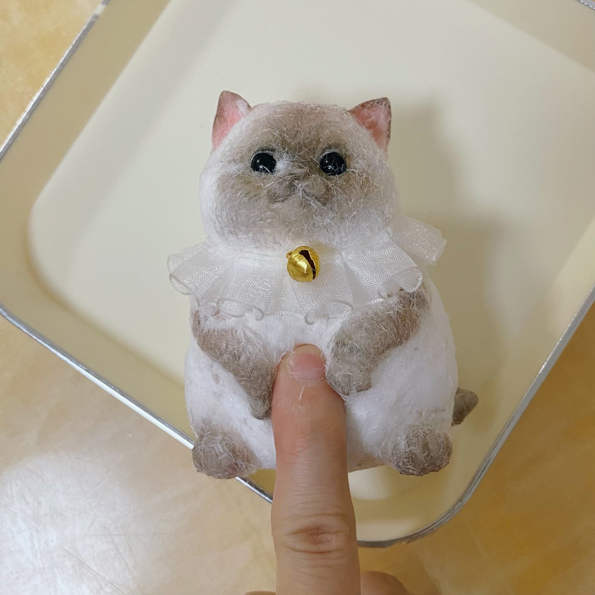 Handmade Siamese Kitty Cat Stress Relief Taba Squishy Toy – product image 7