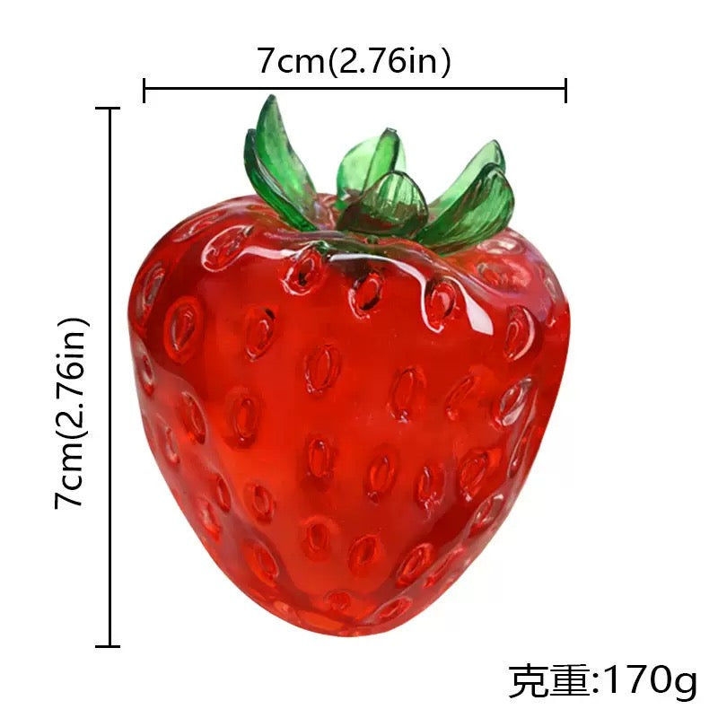 Strawberry Shape Vaseline Base Handmade Stress Ball – product image 5