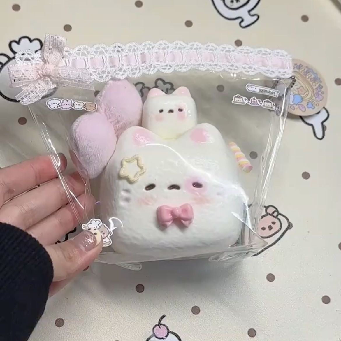 2pcs Kitten Cat Taba Squishy Toy – product image 5