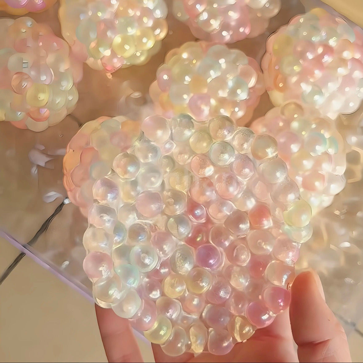 Color Shifting Beads Handmade Stress Balls – product image 4