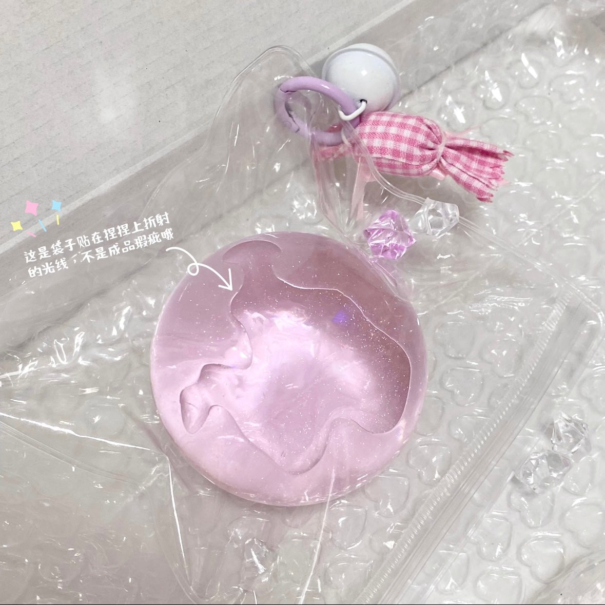 Handmade Transparent Stress Ball Taba Squishy Toy with Freebie – product image 14