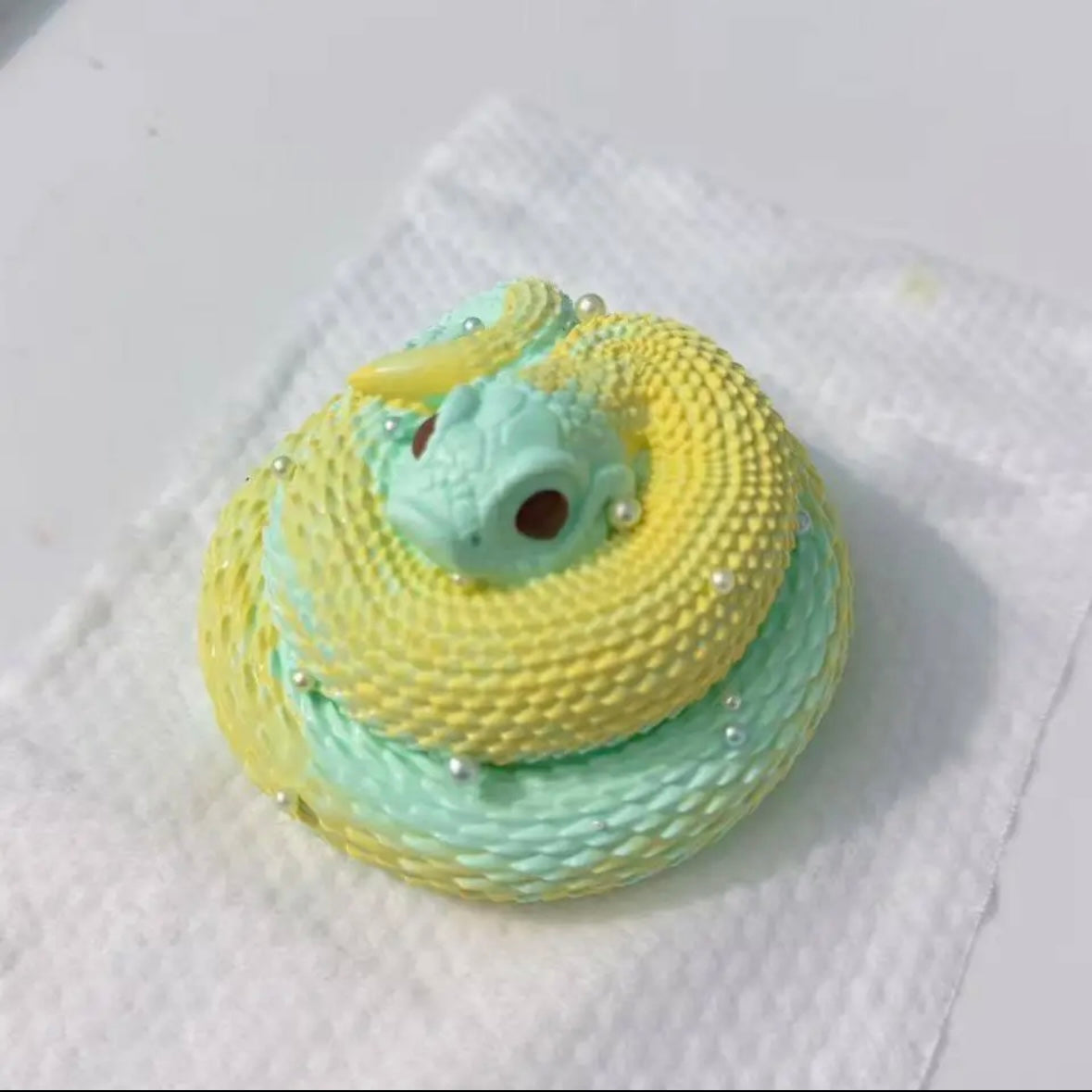Handmade Circling Snake Taba Squishy Toy – product image 7