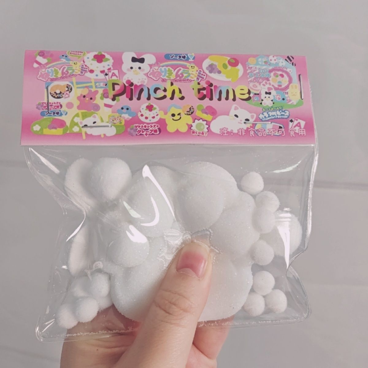 Handmade White Squishy Cute Cat’s Paw Taba Squishy Toy – product image 2