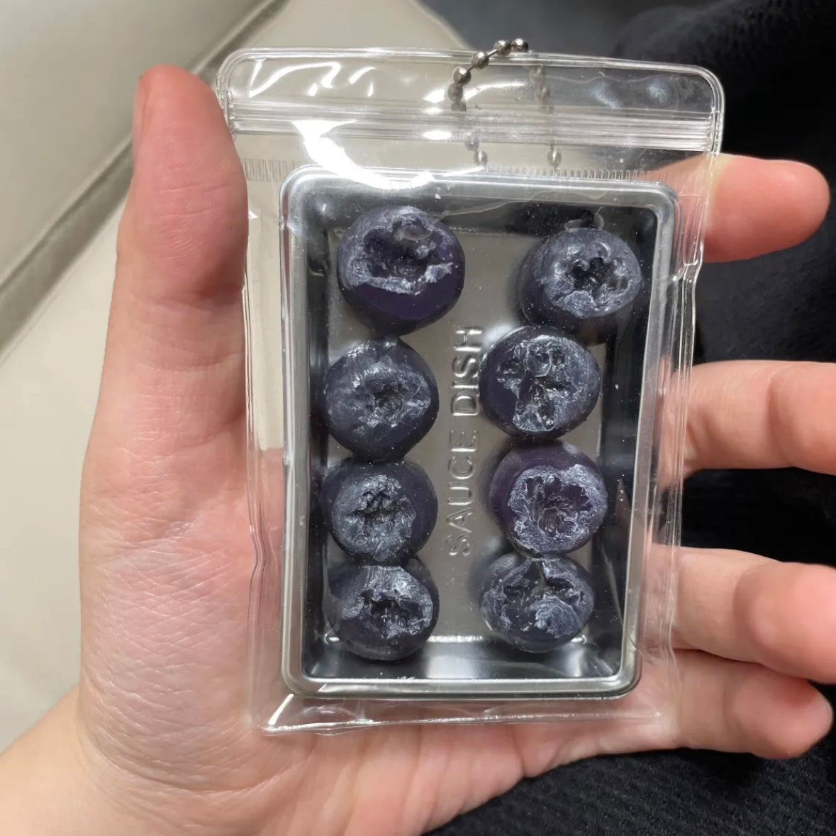 8pcs Handmade Silicone Mini Blueberry Taba Squishy Toy – product image 5
