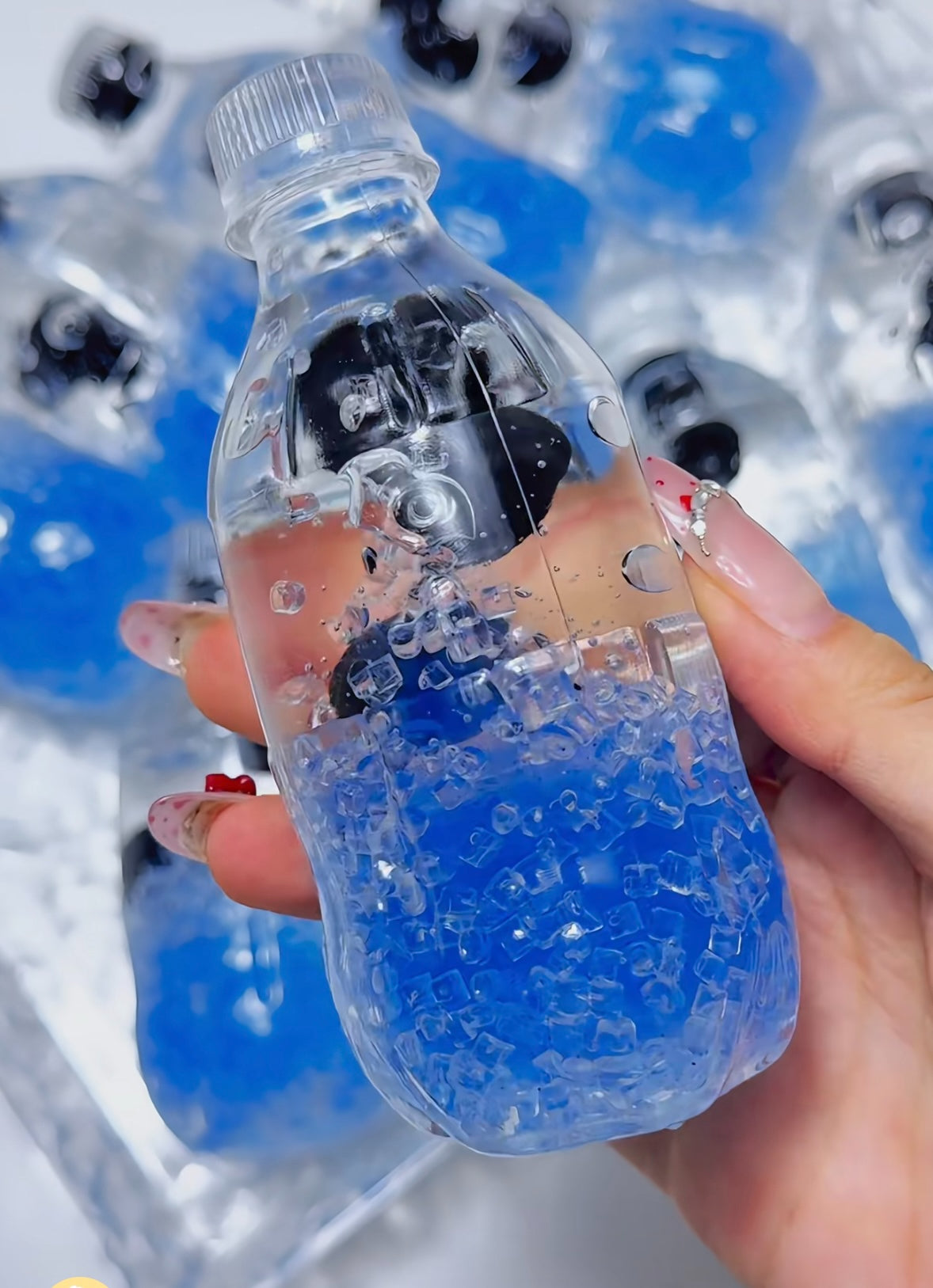 Handmade Strawberry / Blueberry Sparkling Water Stress Ball – product image 5