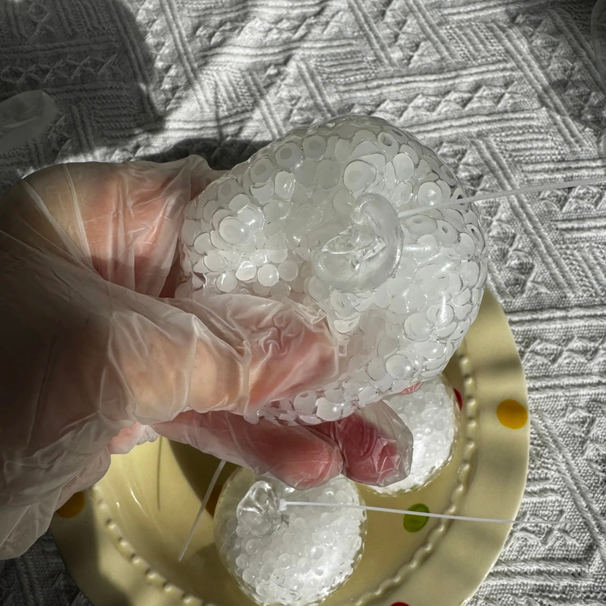 White Glutinous Rice Handmade Stress Balls – product image 3