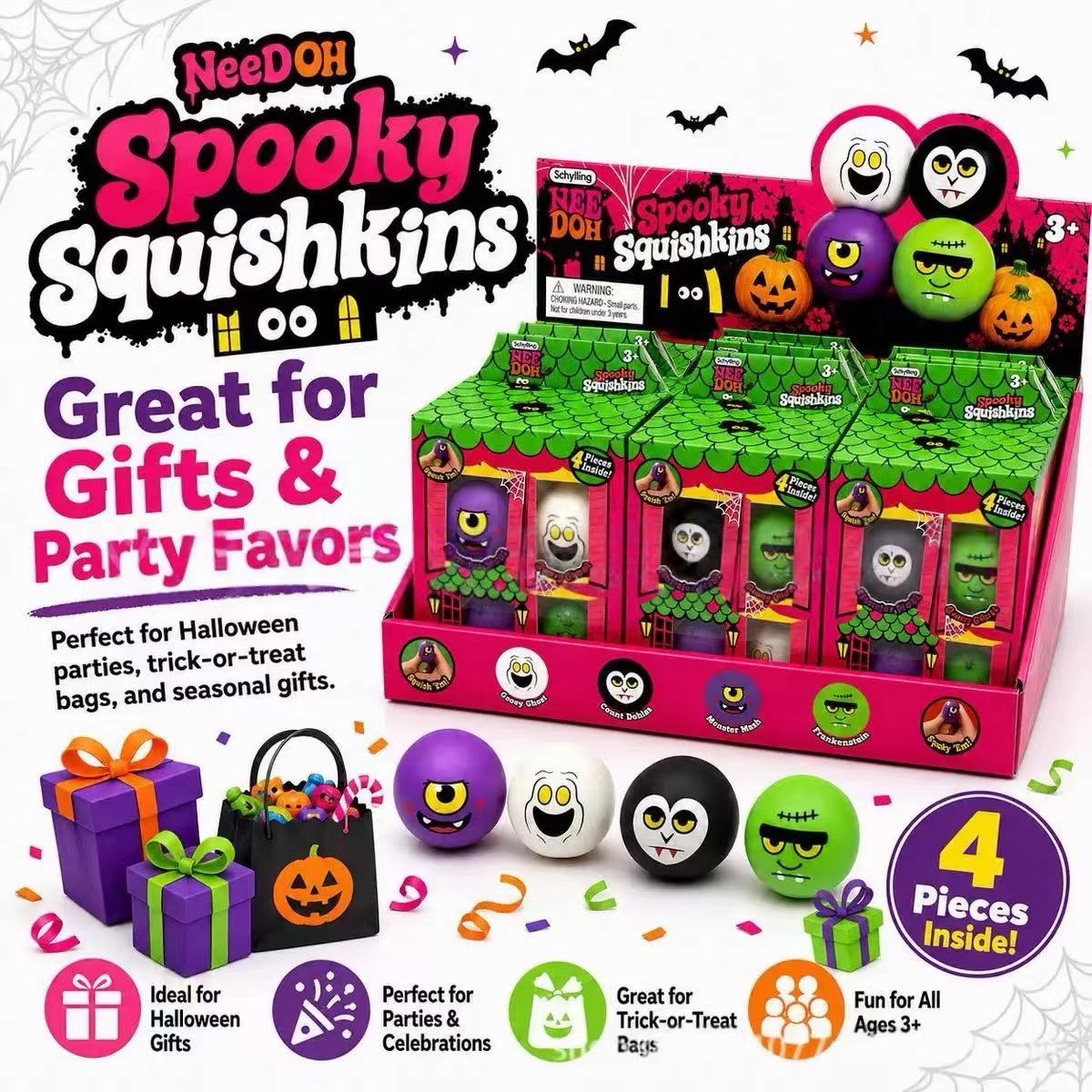 Halloween Ghost Squishy — Spooky Stress Relief Squeeze Toy – product image 3