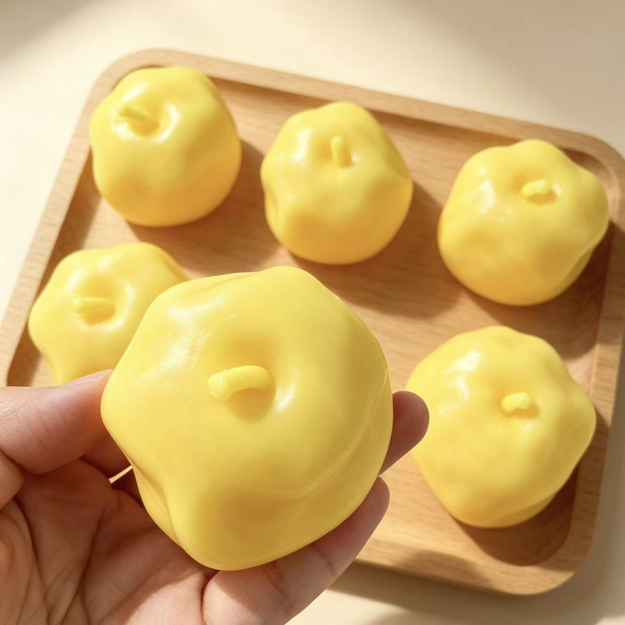Vaseline Base Yellow Apple Handmade Stress Balls – product image 4