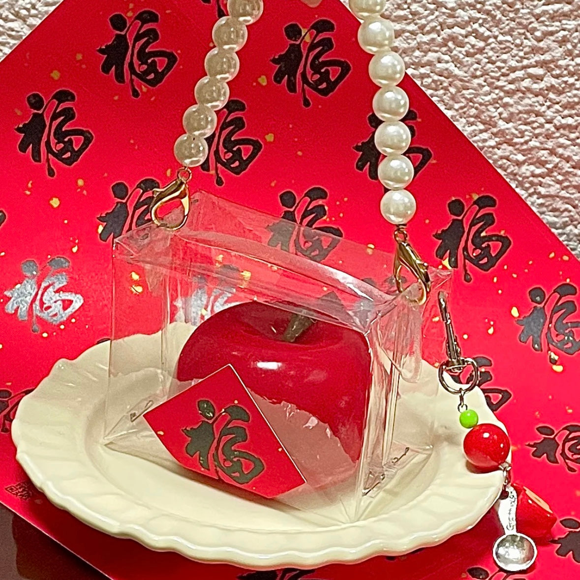 Handmade Apple Taba Squishy Toy - Christmas Series – product image 2