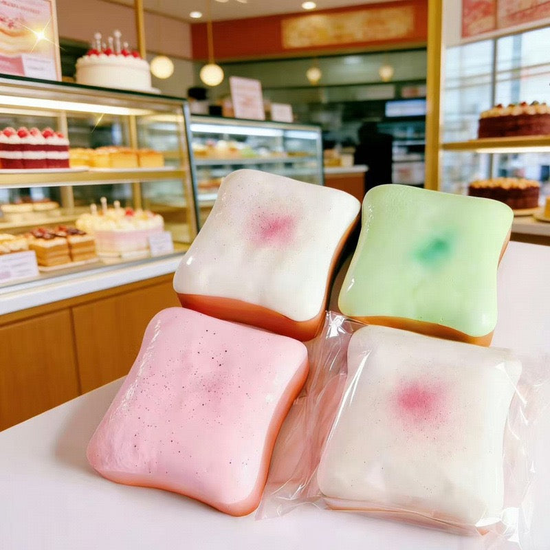 Slow Rising Squishy Slice of Toast Stress Relief Decompression Toy – product image 3