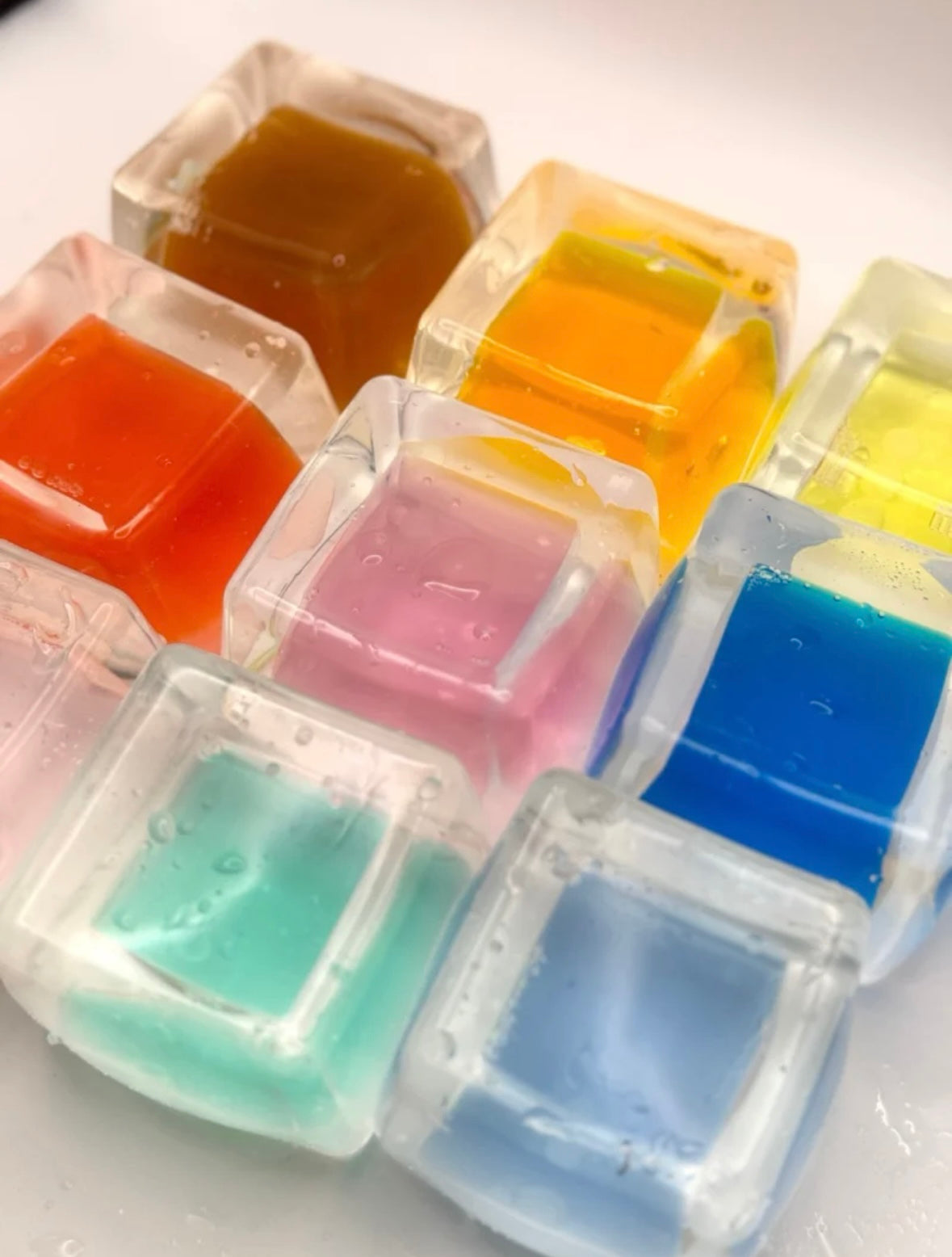 250g Handmade Transparent Ice Cube Taba Squishy Toy (Flowing Liquid in The Middle)(Liquid Squishy) – product image 6