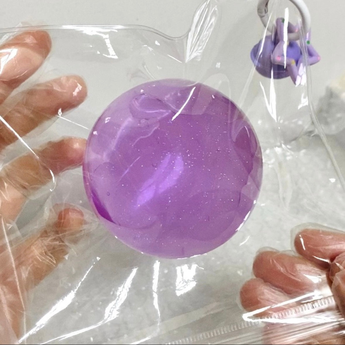 Handmade Transparent Stress Ball Taba Squishy Toy with Freebie – product image 12