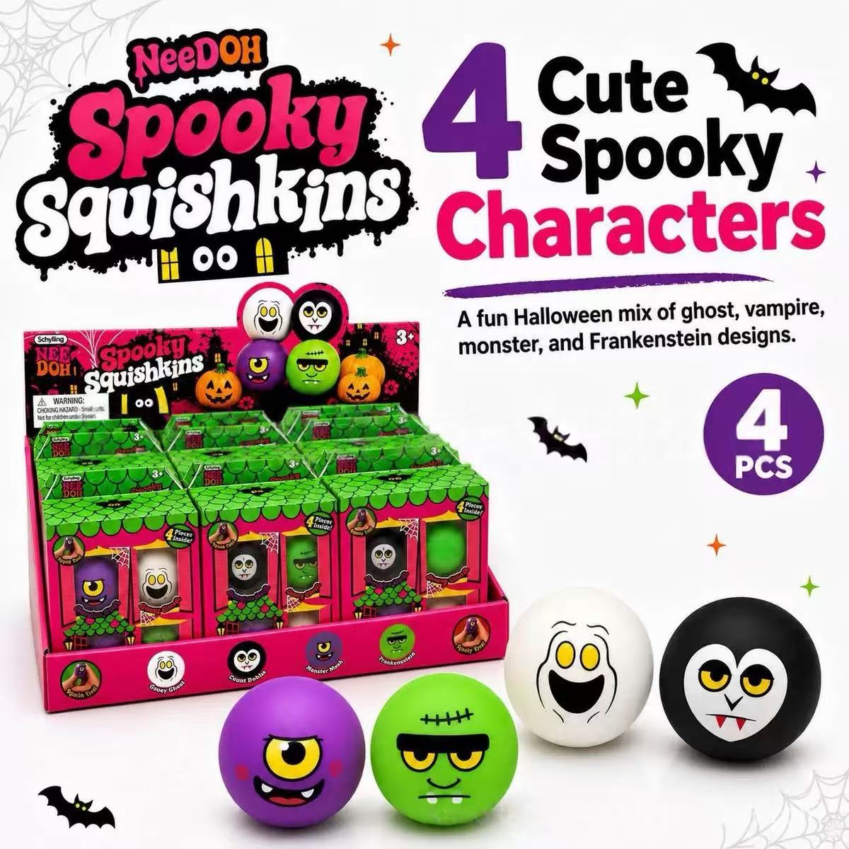 Halloween Ghost Squishy — Spooky Stress Relief Squeeze Toy – product image 4